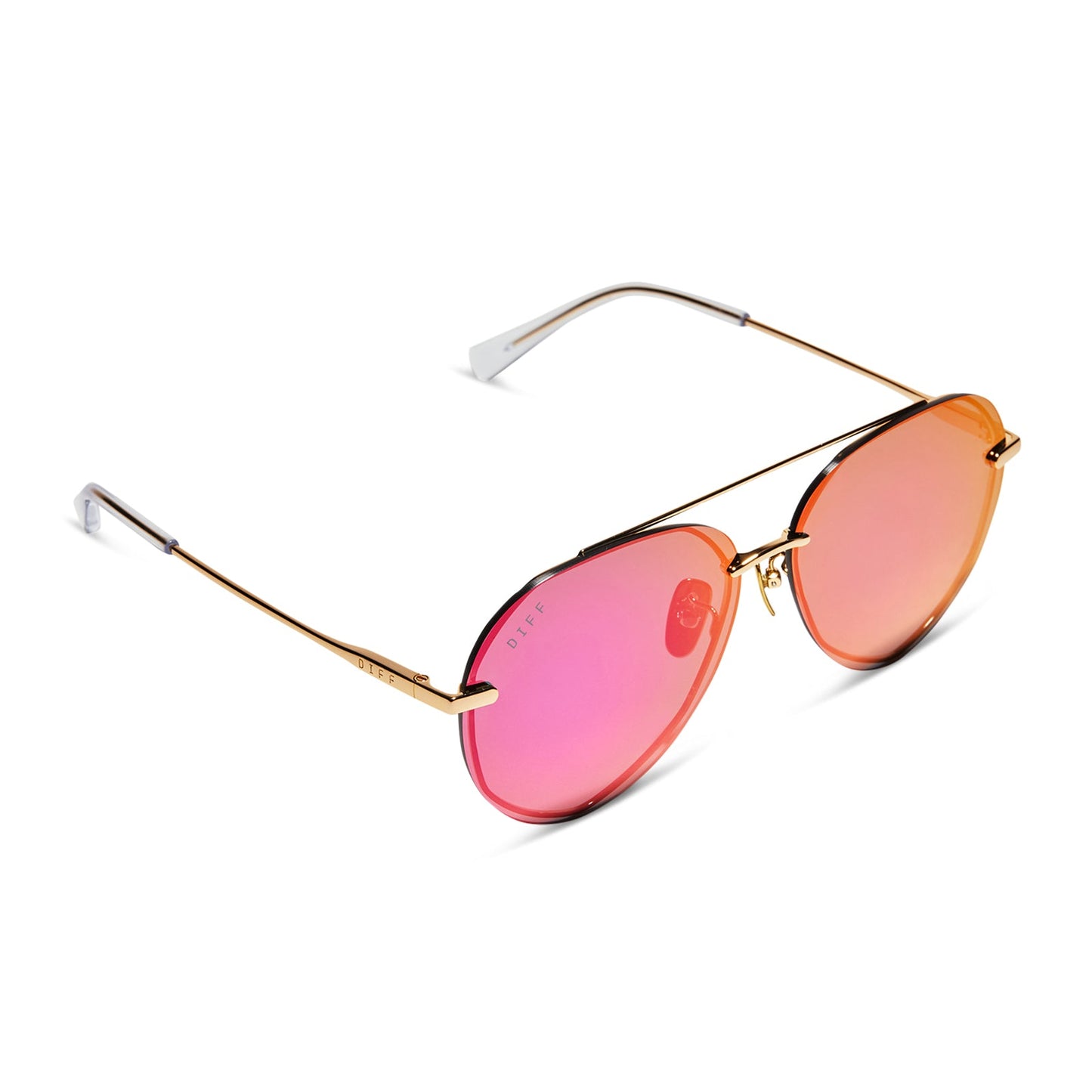 LENOX - GOLD + SUNSET MIRROR + POLARIZED SUNGLASSES