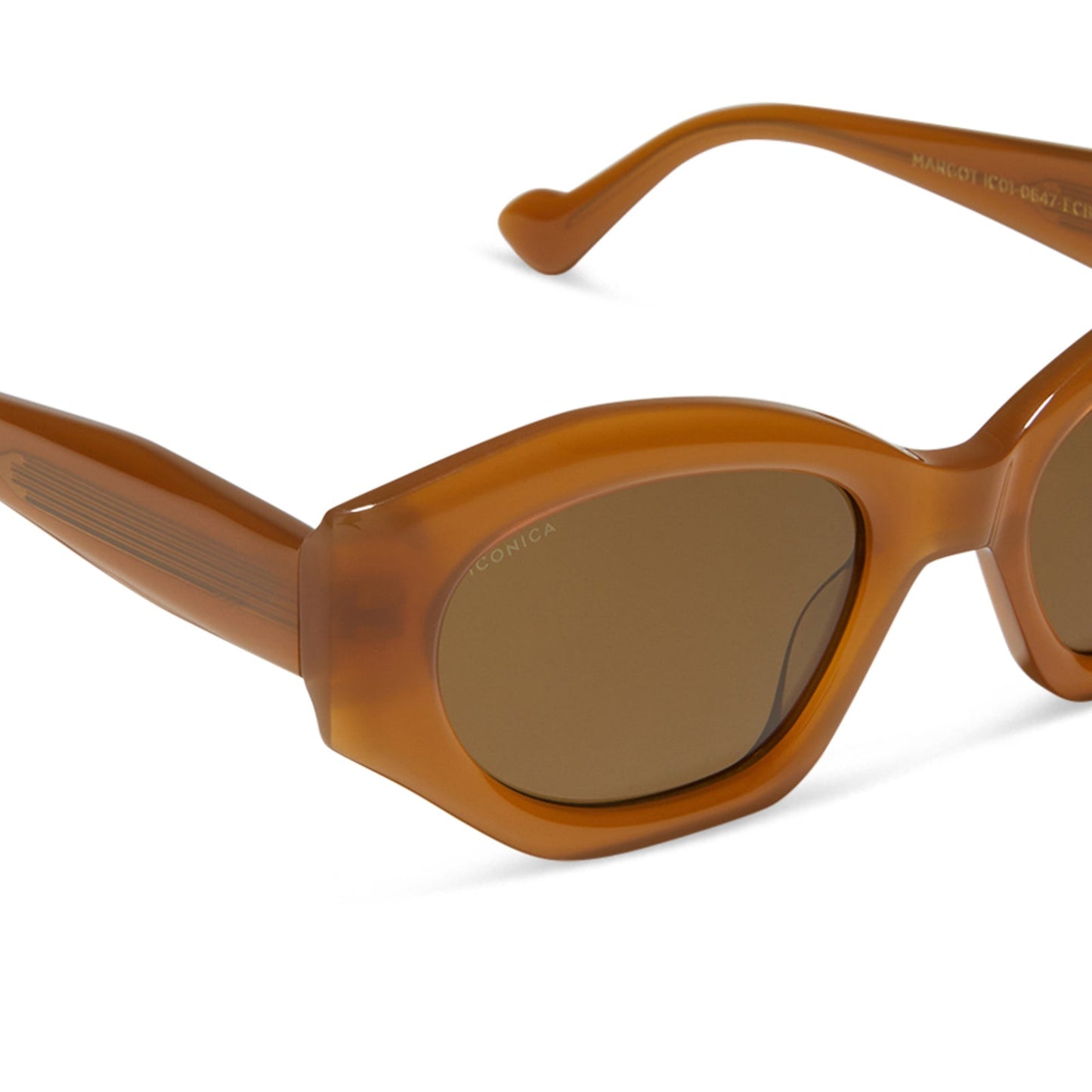 MARGOT - SALTED CARAMEL + BROWN + POLARIZED SUNGLASSES