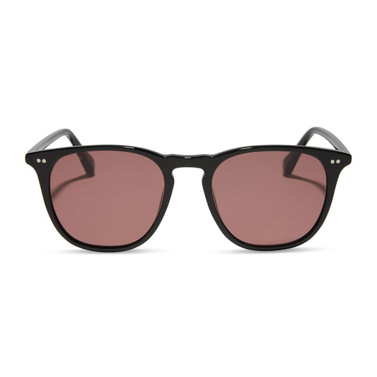 MAXWELL XL - BLACK + MAUVE + POLARIZED SUNGLASSES