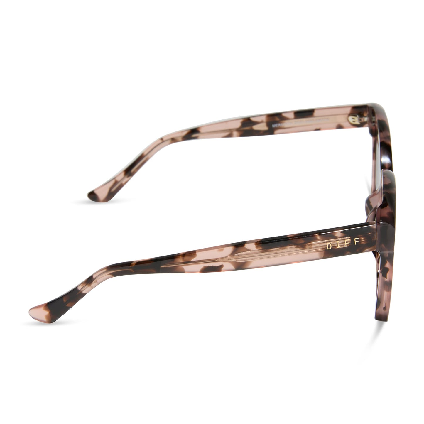 MEREDITH - HIMALAYAN TORTOISE + LIGHT PINK MIRROR SUNGLASSES