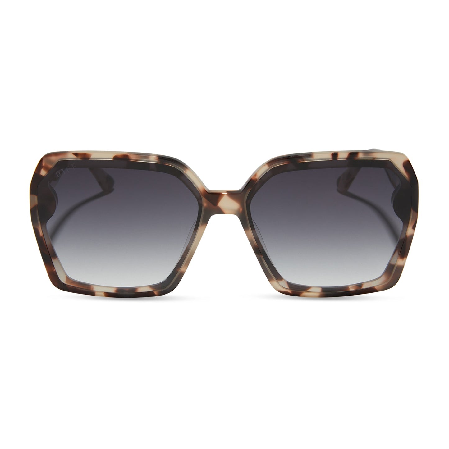 PRESLEY - CREAM TORTOISE + GREY GRADIENT SUNGLASSES