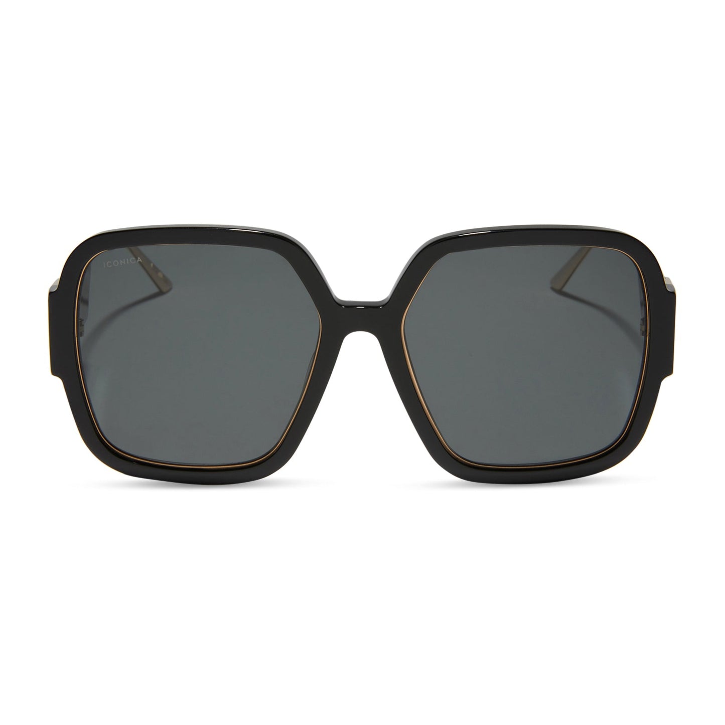 TINA II - BLACK + GREY + POLARIZED SUNGLASSES