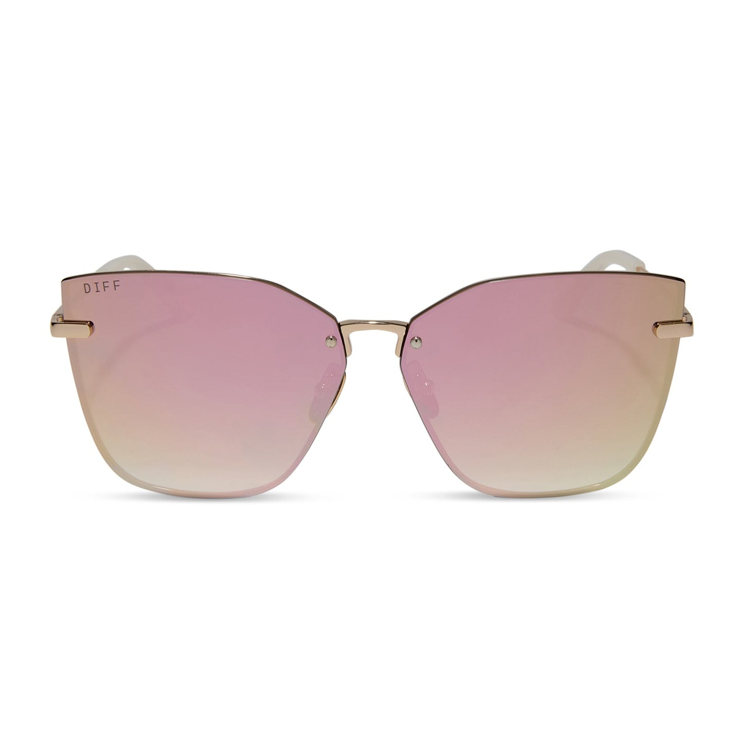 EMILY IN PARIS - MINDY + STAGE LIGHTS GOLD + IRIDESCENT MIRROR SUNGLASSES