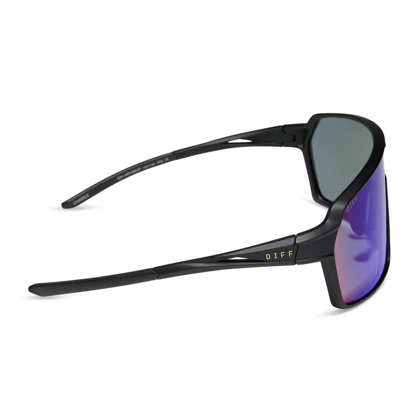 CHARGE - MATTE BLACK + GREEN MIRROR + POLARIZED SUNGLASSES