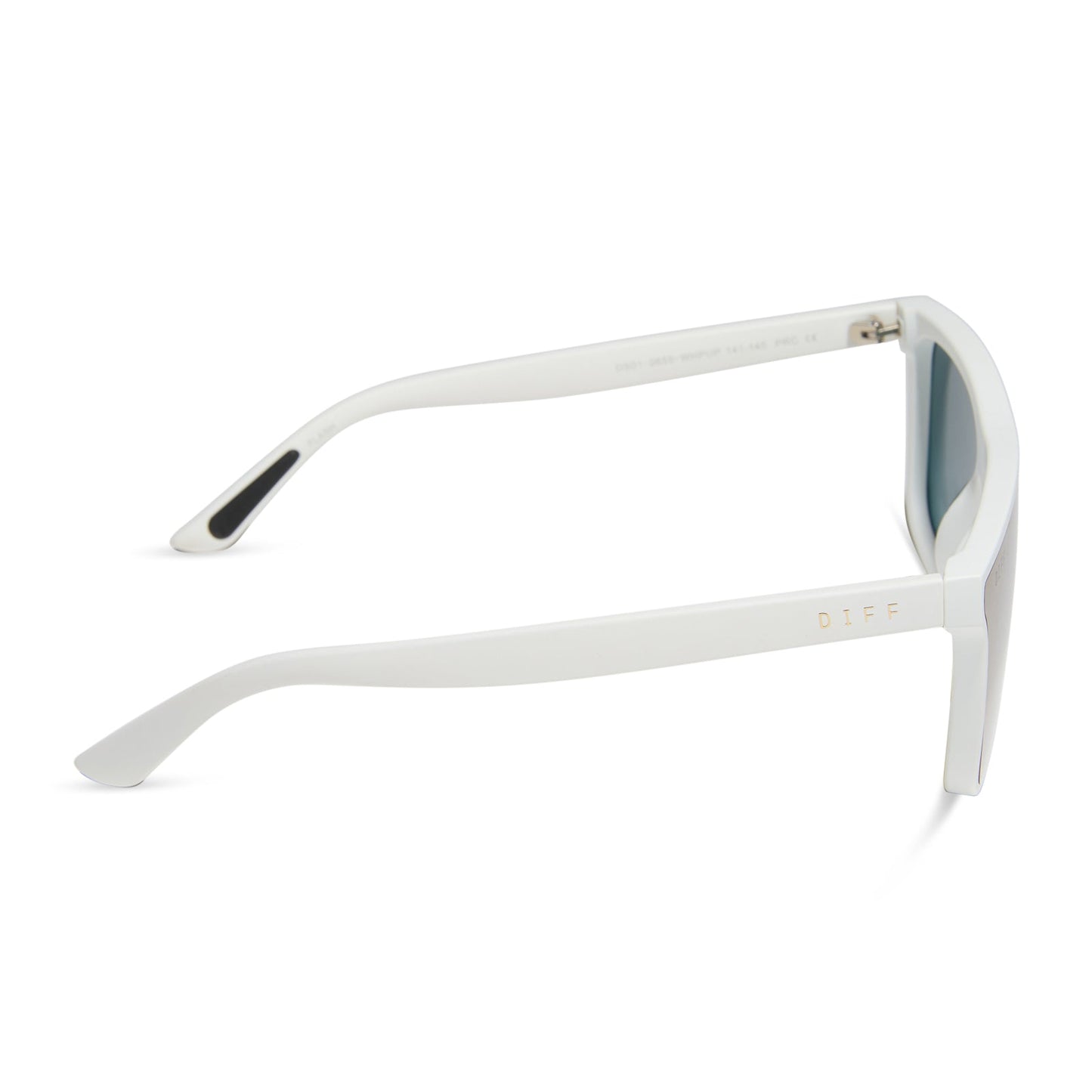 FLASH - MATTE WHITE + PURPLE MIRROR + POLARIZED SUNGLASSES