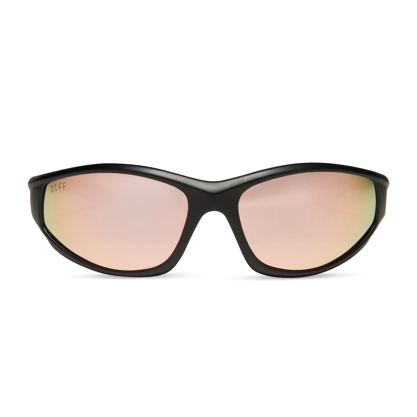 LIGHTNING - MATTE BLACK + PEACH MIRROR + POLARIZED SUNGLASSES
