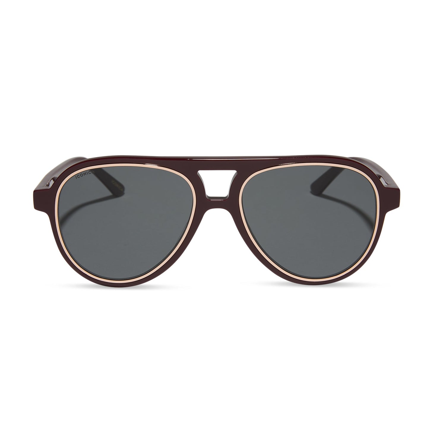 PIA - BORDEAUX + GREY + POLARIZED SUNGLASSES
