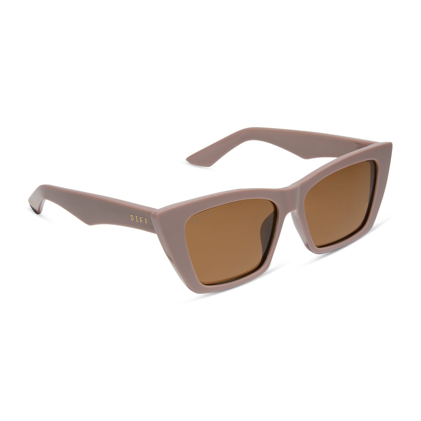 KRISTA HORTON - THE KOLLY + LIGHT TAUPE + BROWN + POLARIZED SUNGLASSES