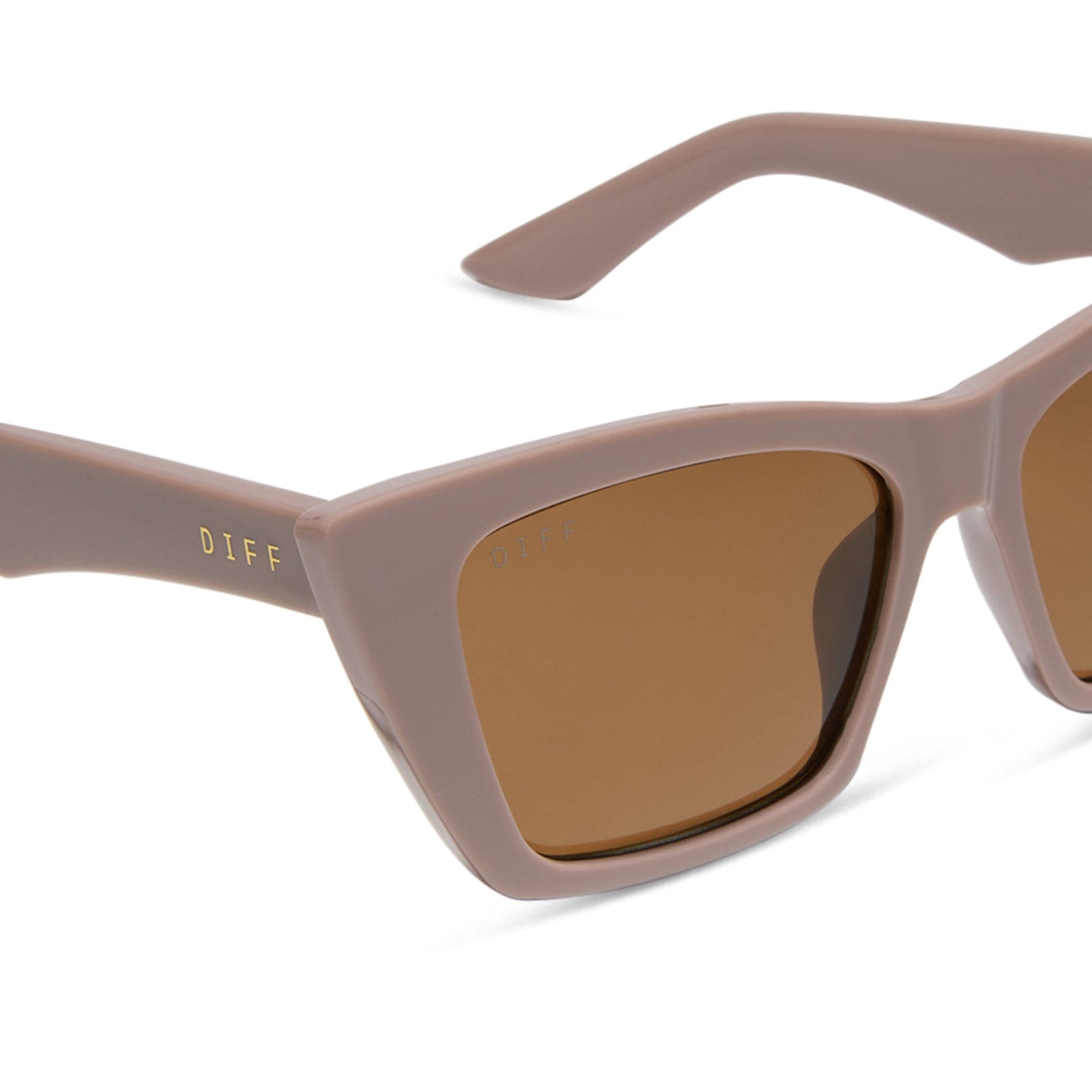 KRISTA HORTON - THE KOLLY + LIGHT TAUPE + BROWN + POLARIZED SUNGLASSES