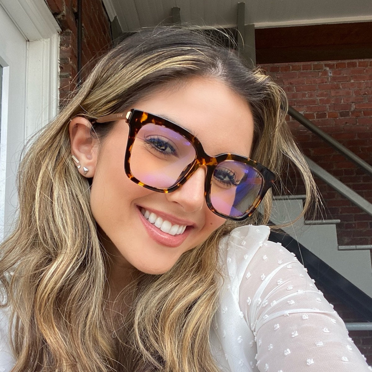 BELLA - TORTOISE + BLUE LIGHT TECHNOLOGY GLASSES