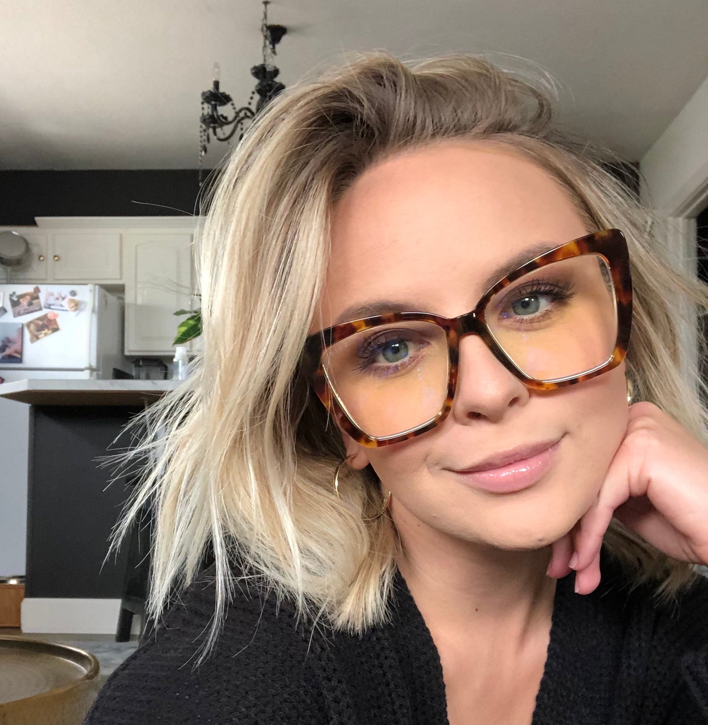 BECKY II - CLEAR LEOPARD + PRESCRIPTION GLASSES