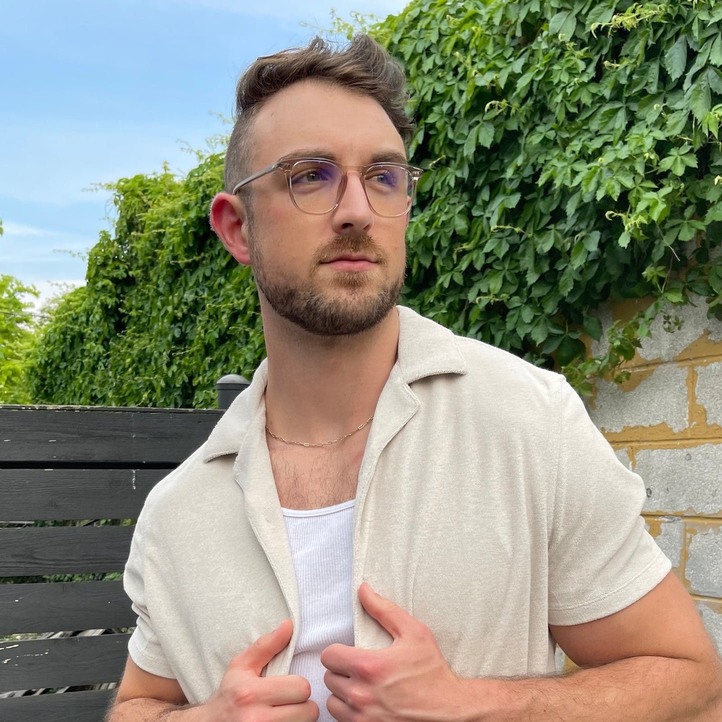 MAXWELL - VINTAGE CRYSTAL + PRESCRIPTION GLASSES