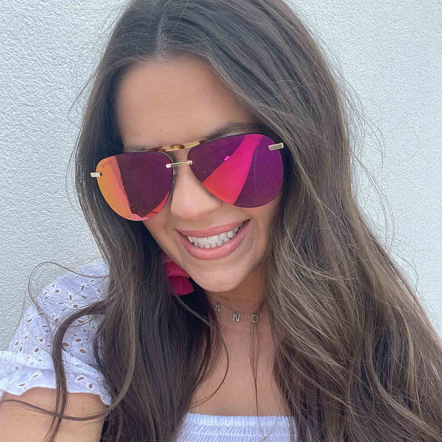 TAHOE - GOLD + PINK MIRROR SUNGLASSES