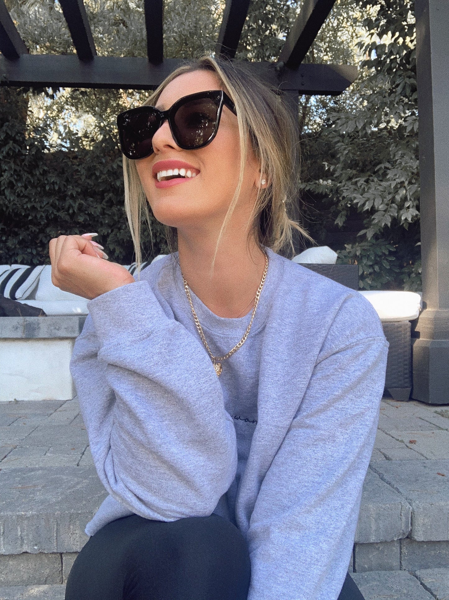 GIA - BLACK + GREY SUNGLASSES