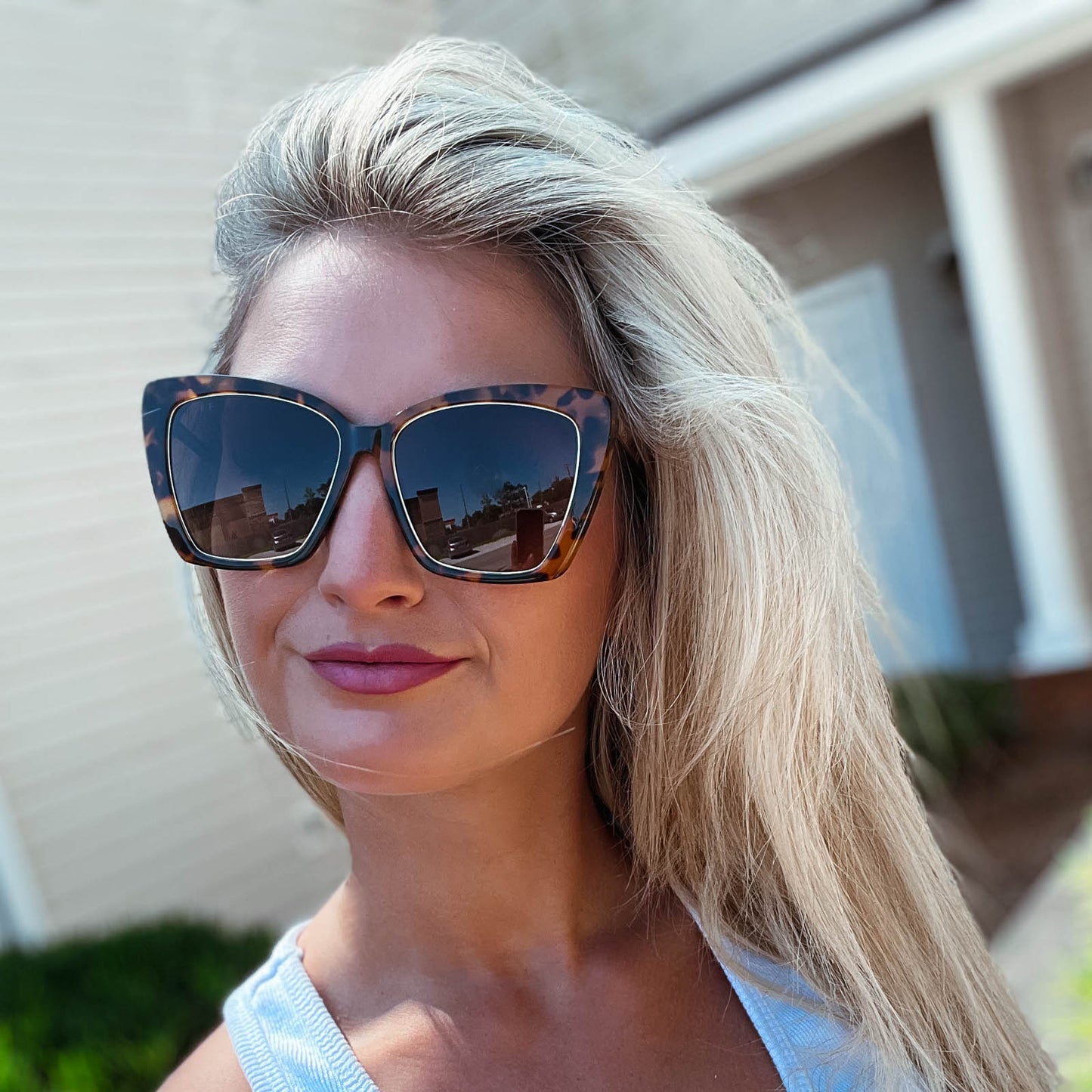 BECKY IV - AMBER TORTOISE + BROWN GRADIENT POLARIZED SUNGLASSES