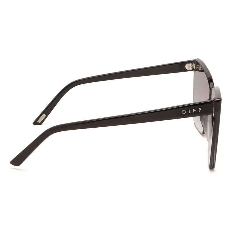 GOLDIE - BLACK + SMOKE FLASH SUNGLASSES