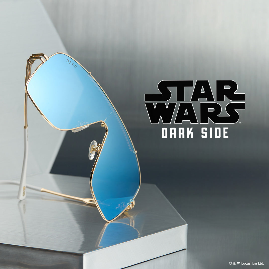 ADMIRAL THRAWN™ - IMPERIAL GOLD WITH CHISS™ + BLUE MIRROR + POLARIZED SUNGLASSES