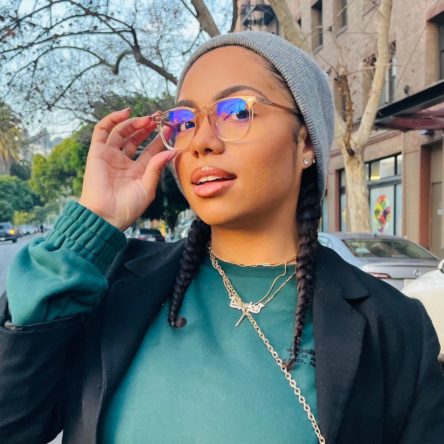 MAXWELL - VINTAGE CRYSTAL + BLUE LIGHT TECHNOLOGY GLASSES