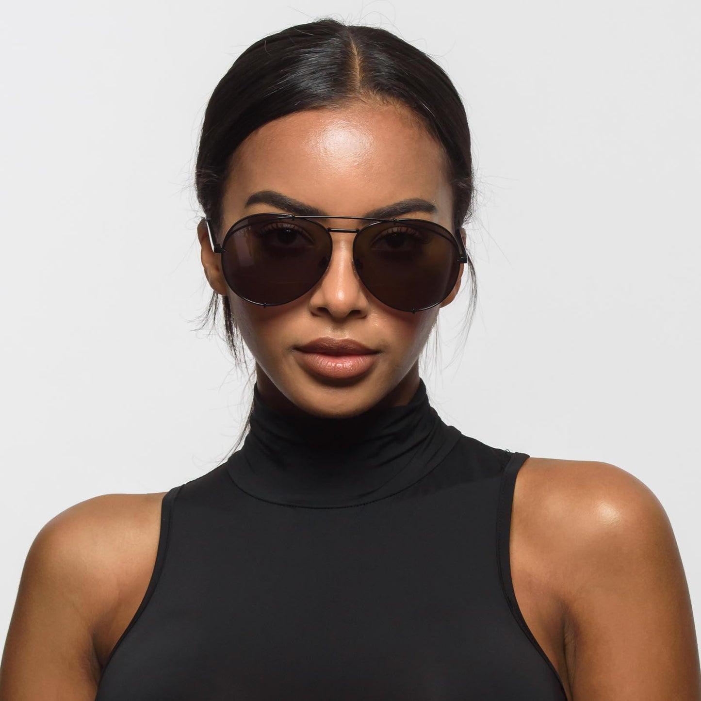 KOKO - MATTE BLACK + GREY SUNGLASSES