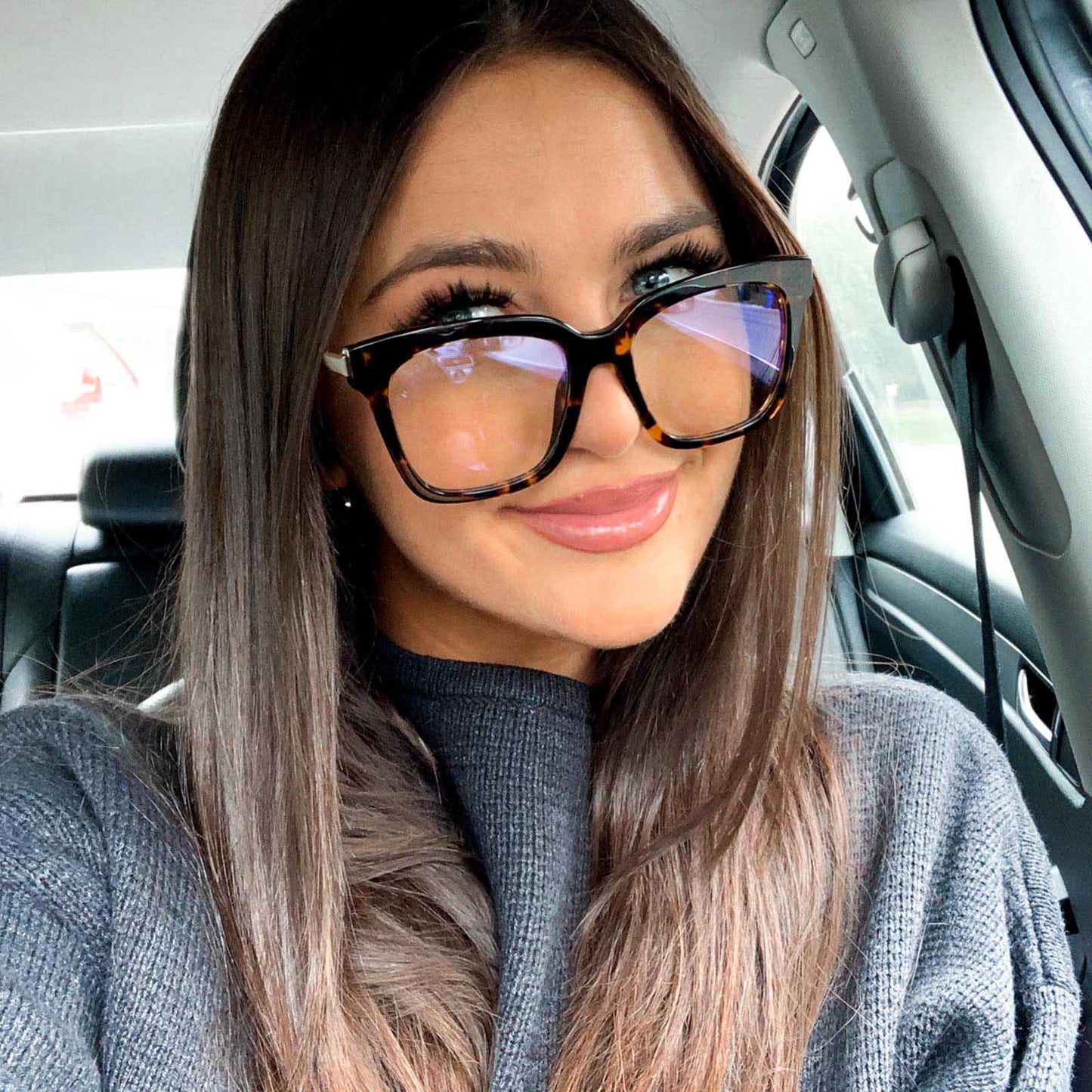 BELLA - TORTOISE + BLUE LIGHT TECHNOLOGY GLASSES