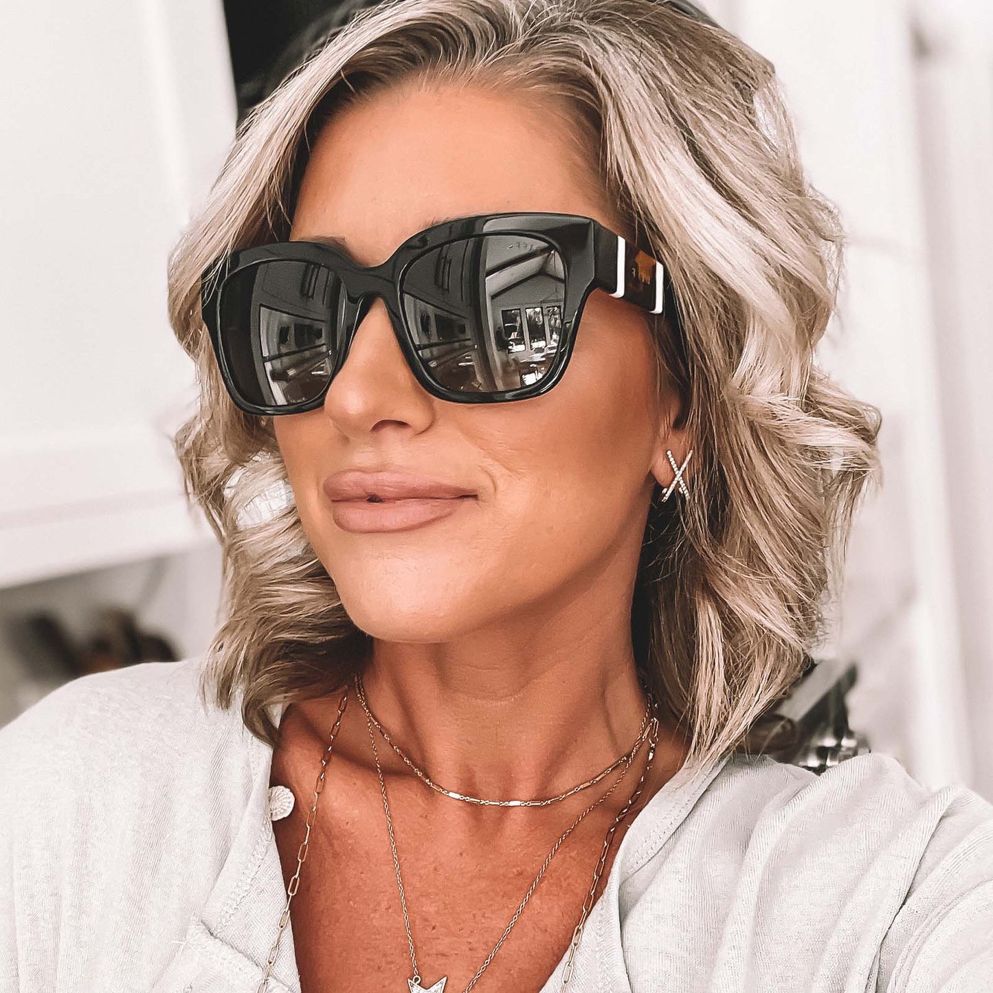 BELLA II - BLACK + GREY + POLARIZED SUNGLASSES