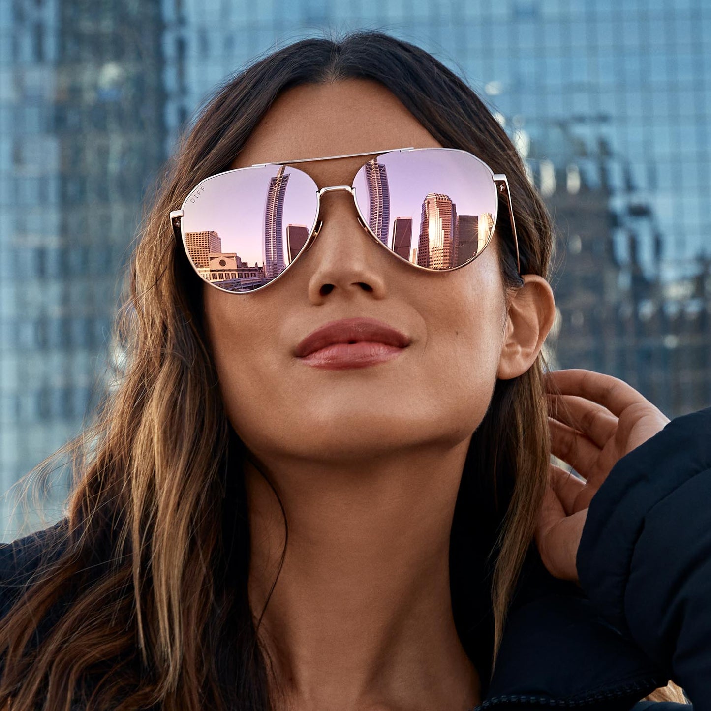 DASH - ROSE GOLD + CHERRY BLOSSOM MIRROR + POLARIZED SUNGLASSES