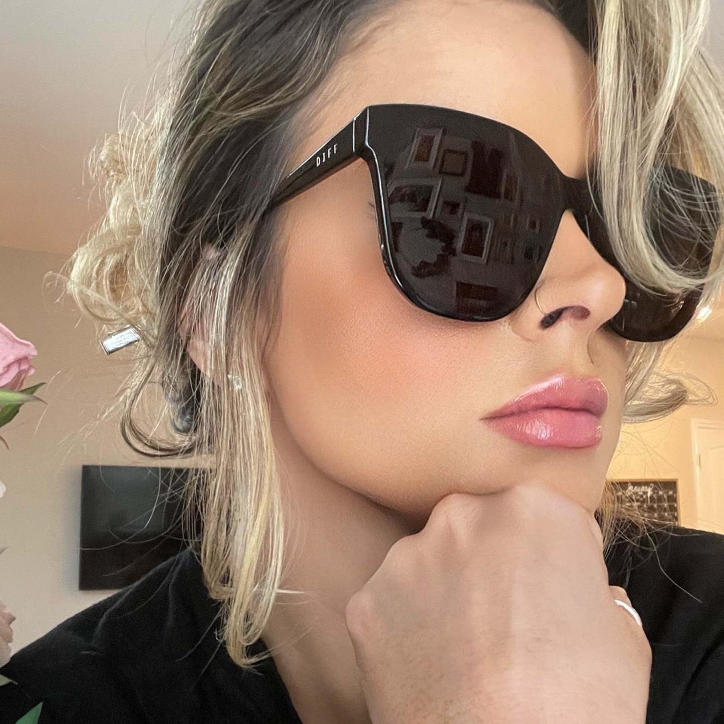 GIA - BLACK + GREY SUNGLASSES