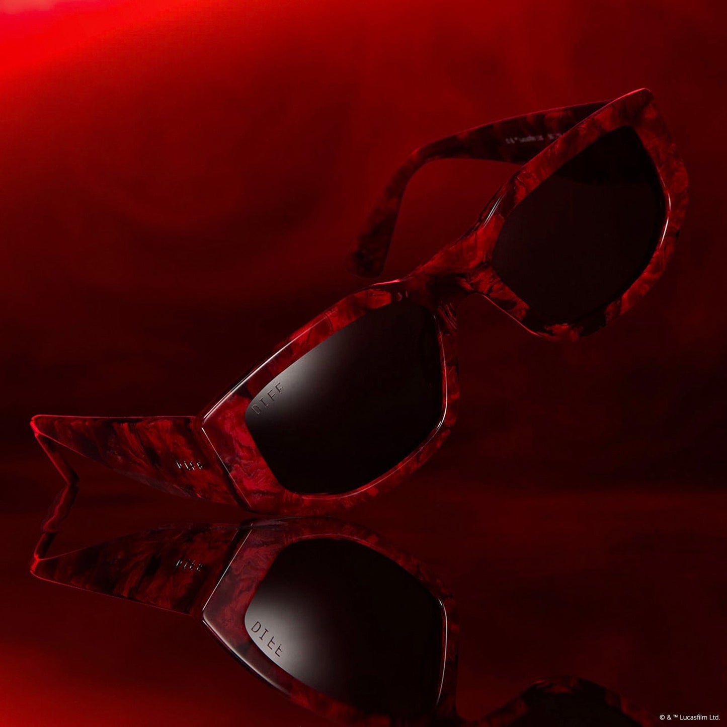 DARTH MAUL™ - MARBLED SITH™ BLACK + DATHOMIR™️ RED + SPACE GRAY + POLARIZED SUNGLASSES