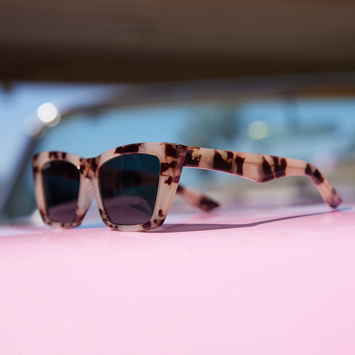 KRISTA HORTON - THE KOLLY + CREAM TORTOISE + GREY + POLARIZED SUNGLASSES