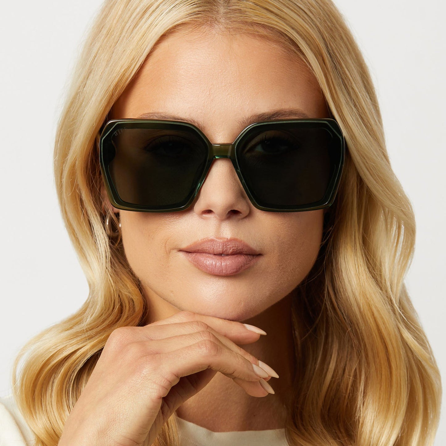 PRESLEY - SAGE CRYSTAL + G15 SUNGLASSES