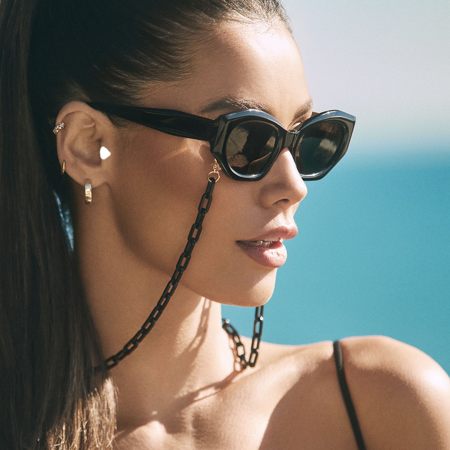 MARGOT - BLACK + GREY + POLARIZED SUNGLASSES