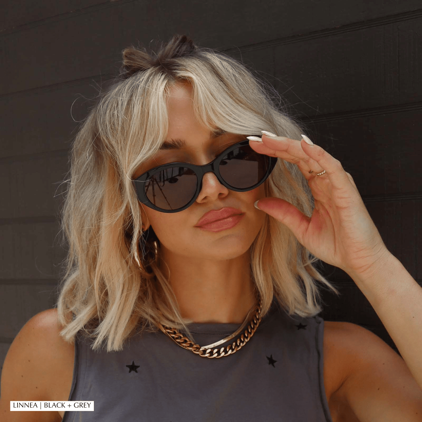 LINNEA - CITRINE + GREY SUNGLASSES