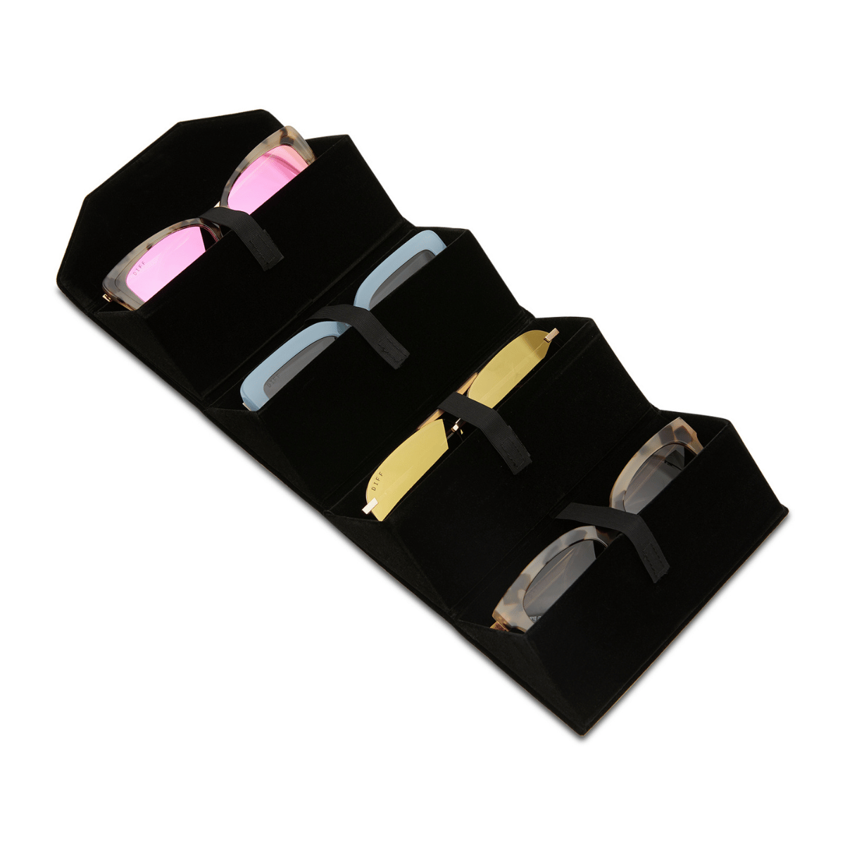 4 PAIR FOLDING CASE - BLACK