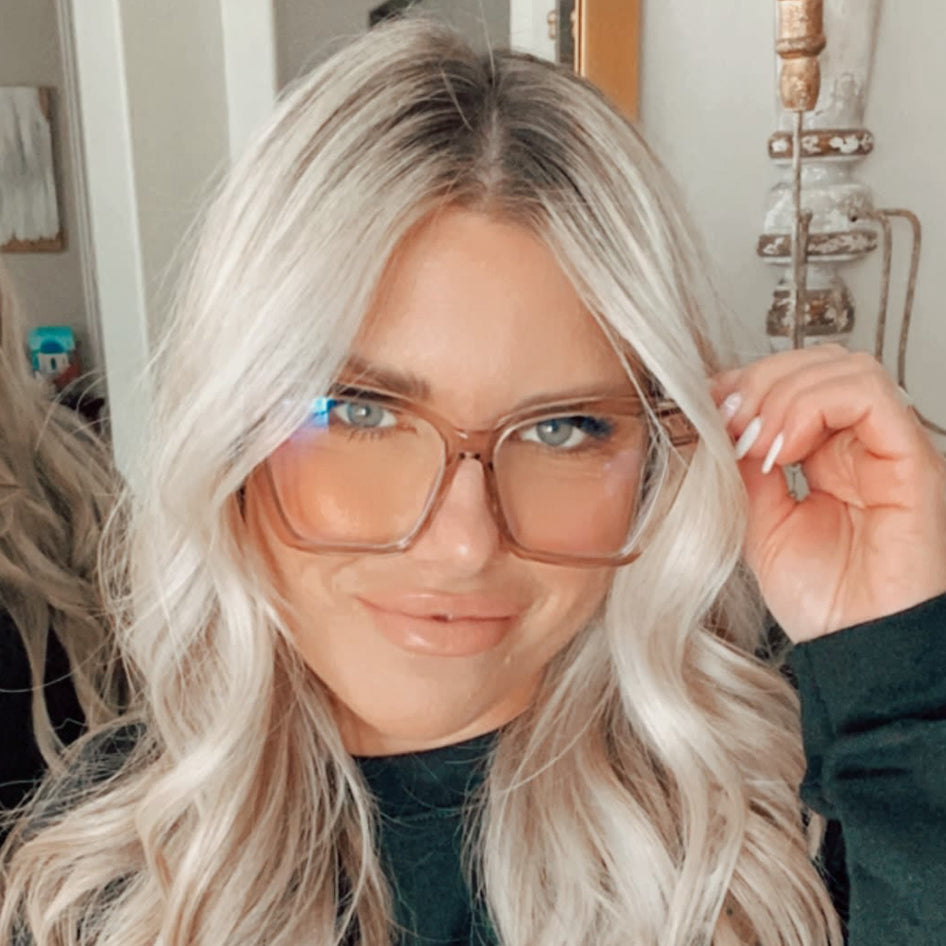 BECKY II - CLEAR LEOPARD + PRESCRIPTION GLASSES