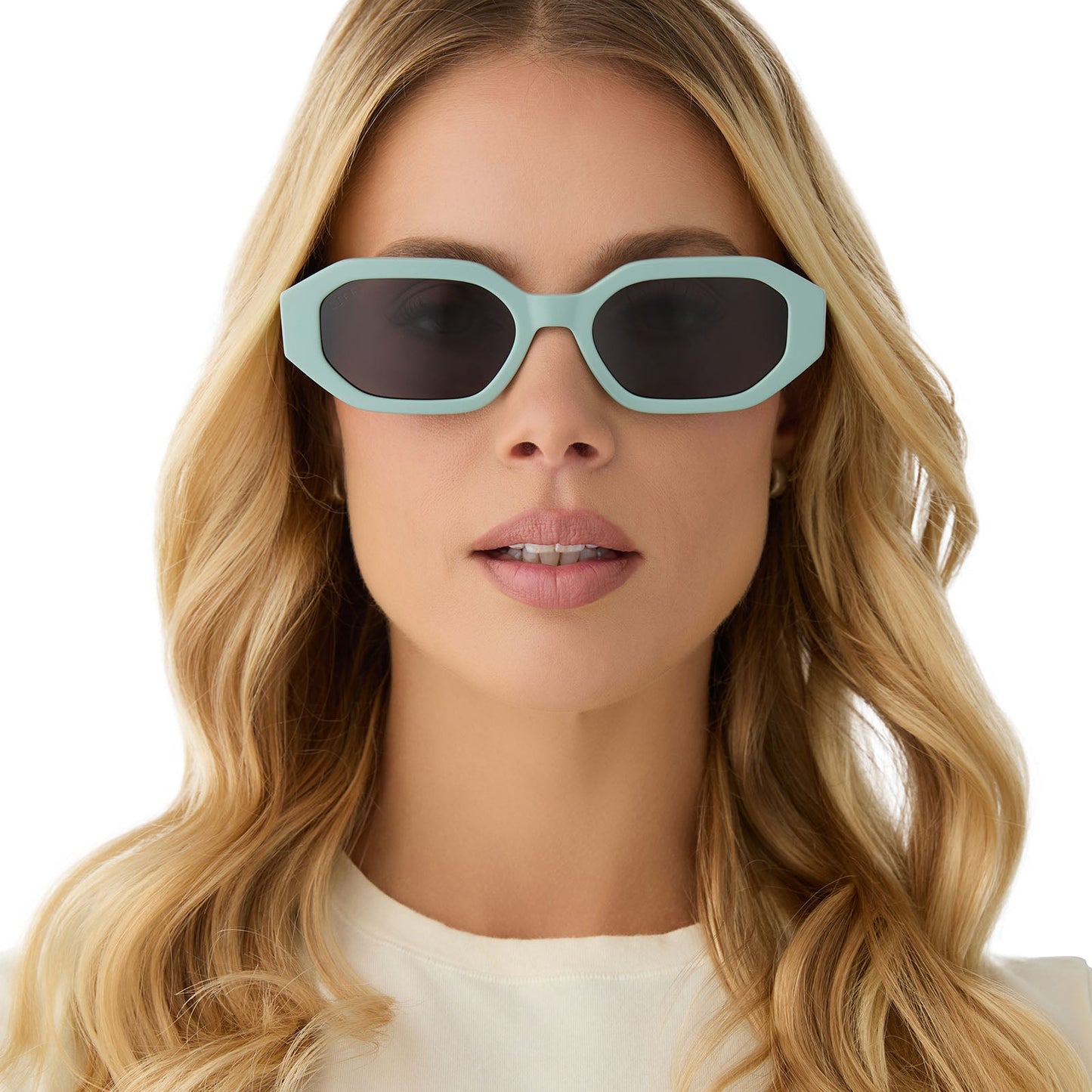 ALLEGRA - STEEL TEAL + GREY + POLARIZED SUNGLASSES