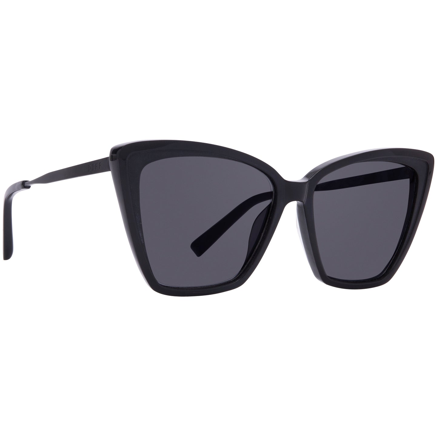 BECKY II - BLACK + DARK SMOKE POLARIZED SUNGLASSES