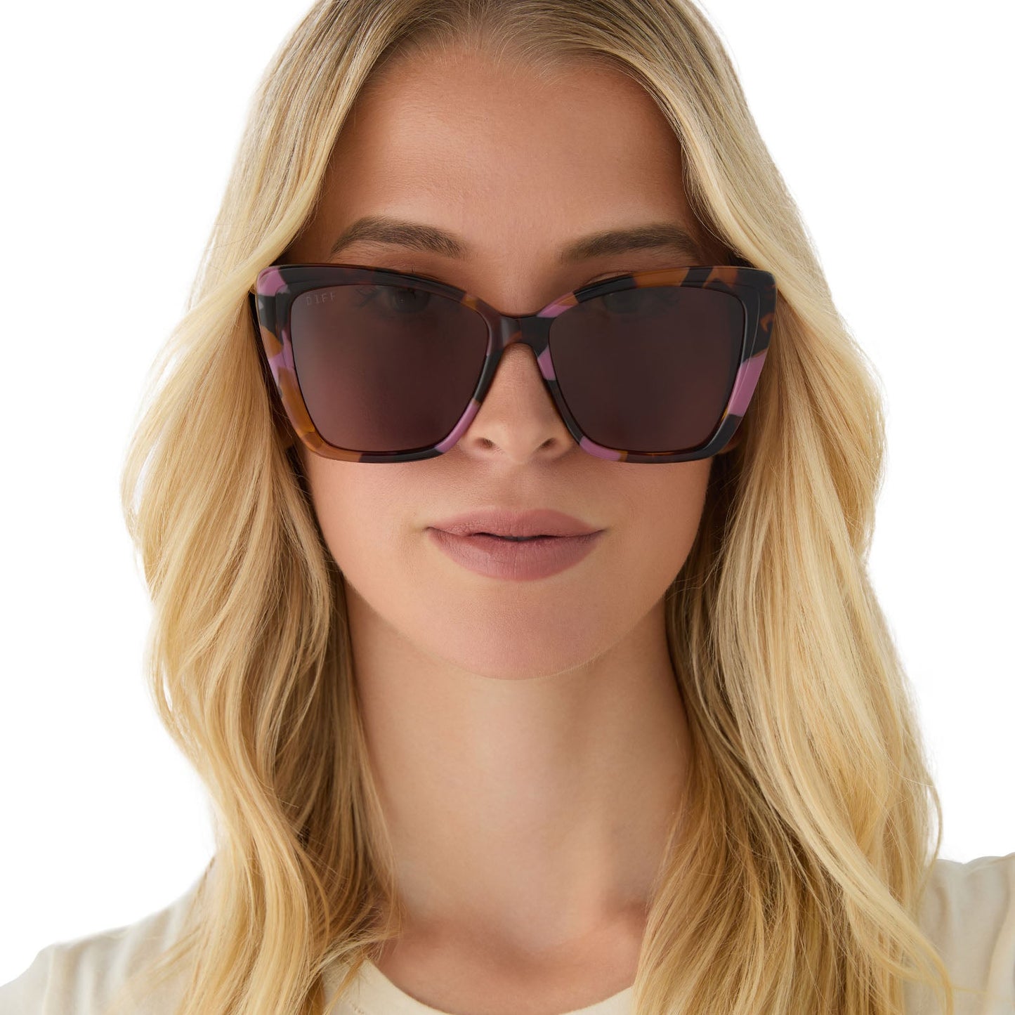 BECKY II - GOLD + TORINO TORTOISE TEMPLE TIPS + BROWN + POLARIZED SUNGLASSES