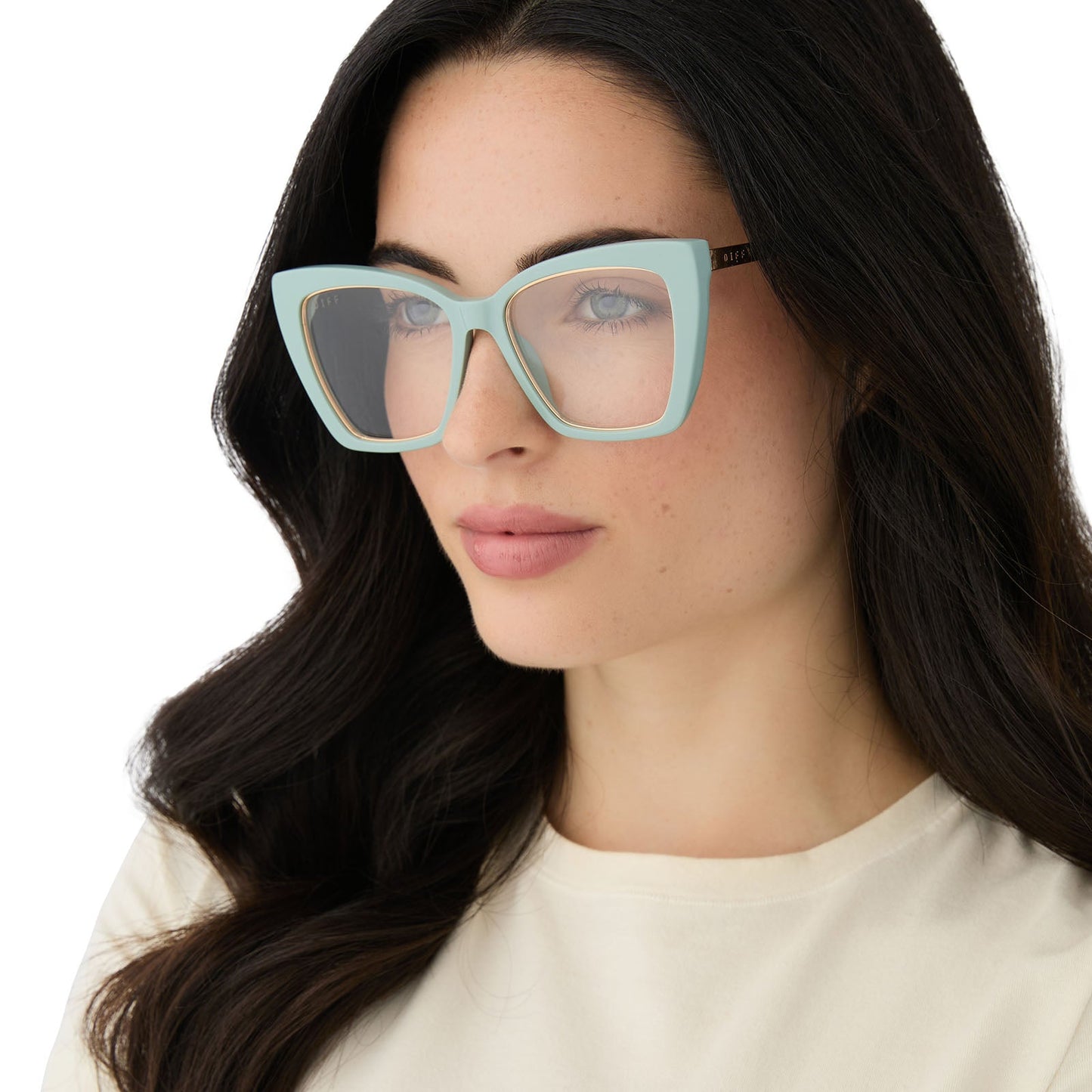 BECKY IV XS - STEEL TEAL + PRESCRIPTION GLASSES