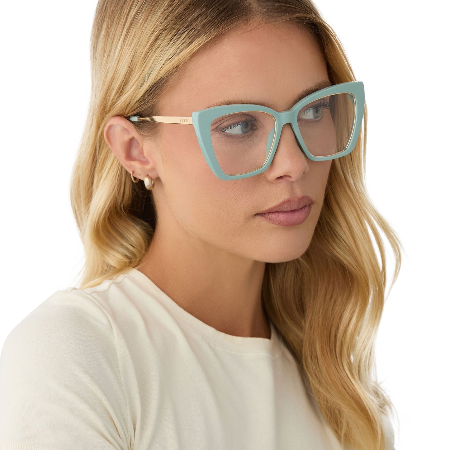 BECKY IV XS - STEEL TEAL + PRESCRIPTION GLASSES