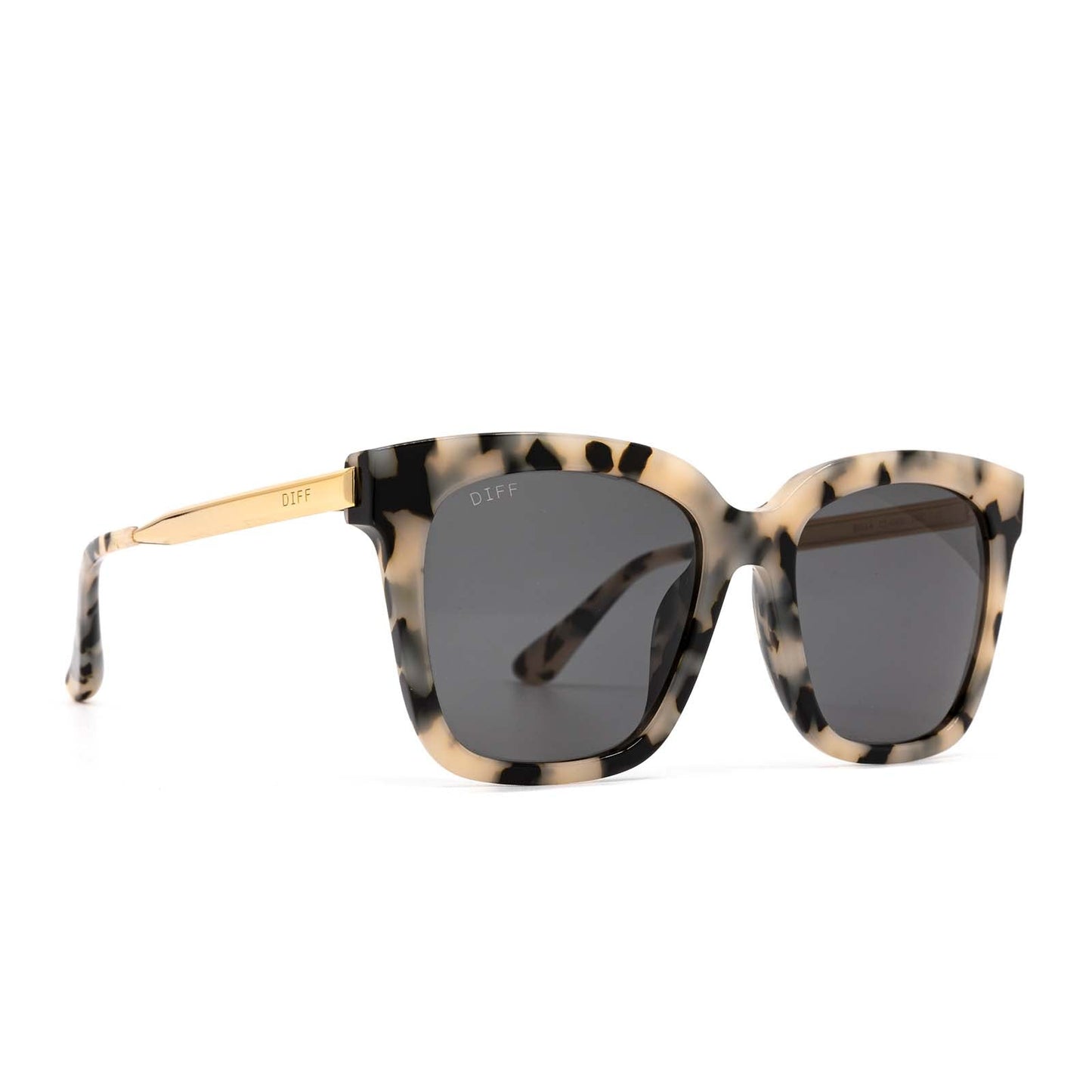 BELLA - CREAM TORTOISE + GREY SUNGLASSES