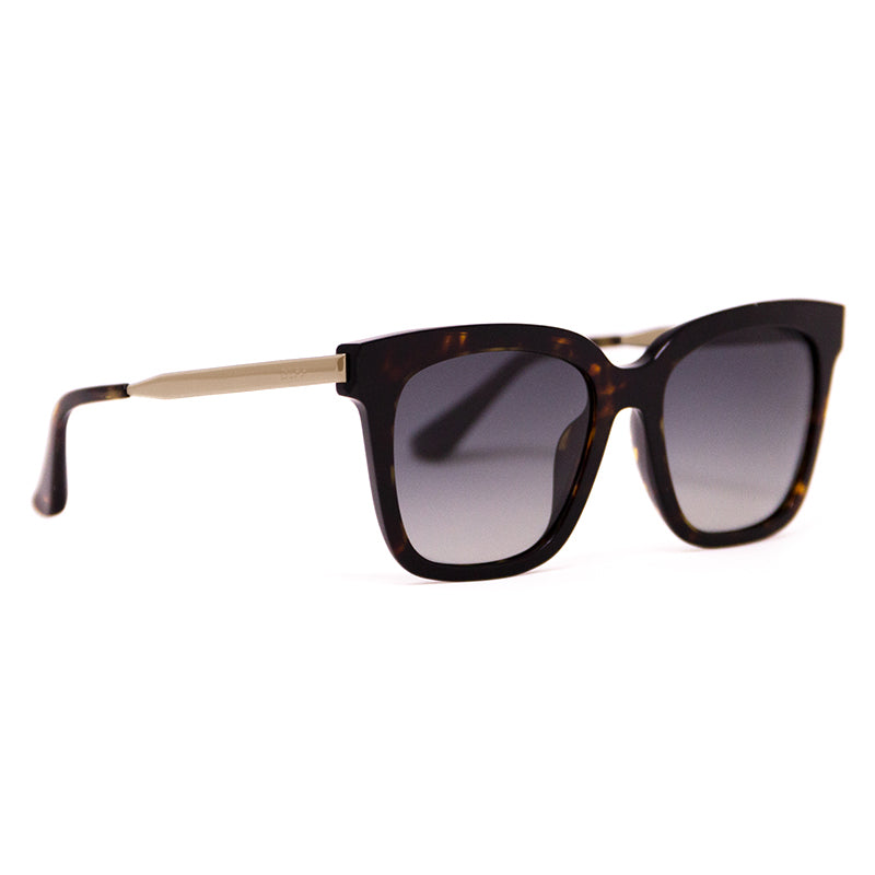 BELLA - AMBER TORTOISE + STEEL GRADIENT + POLARIZED SUNGLASSES