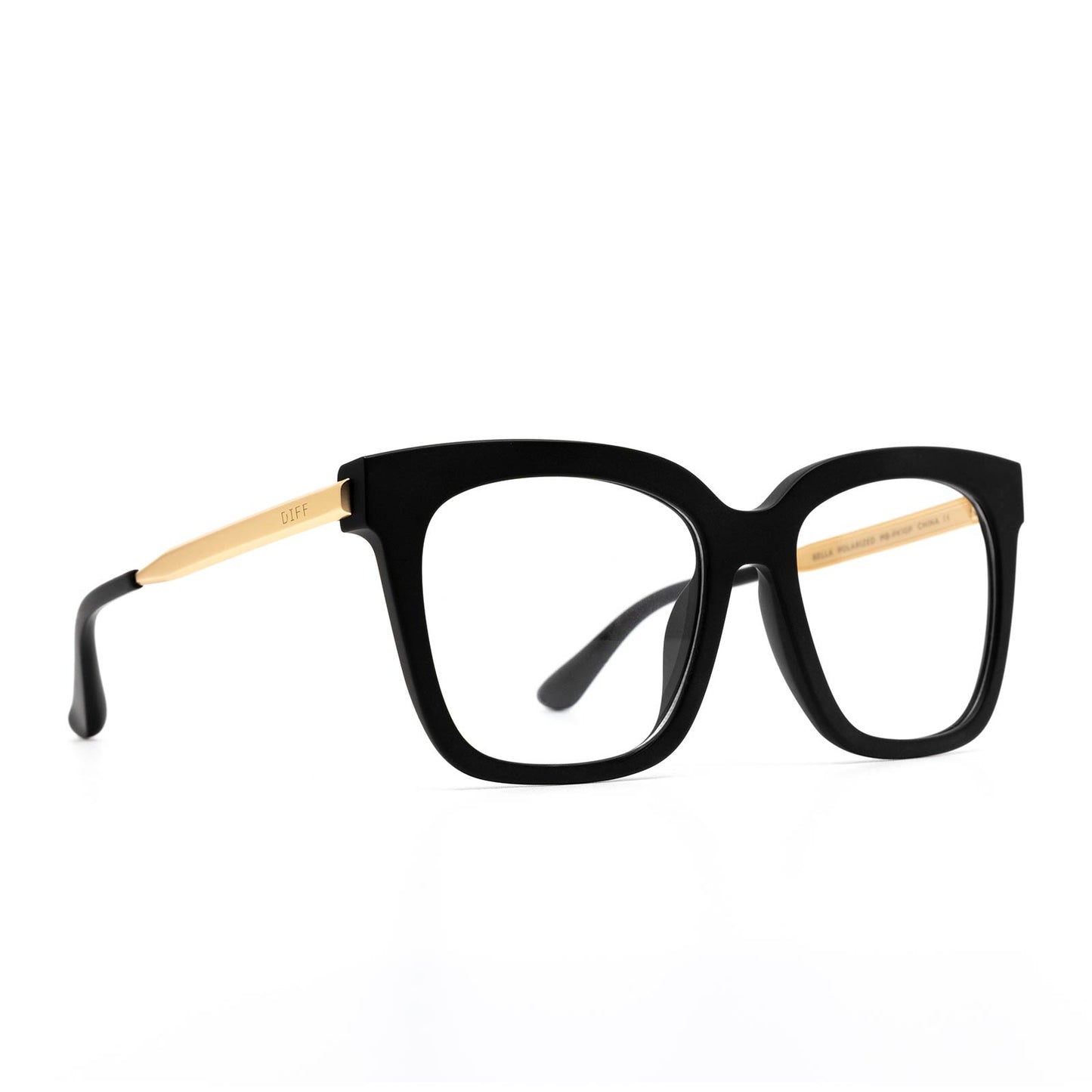 BELLA - MATTE BLACK + PRESCRIPTION GLASSES