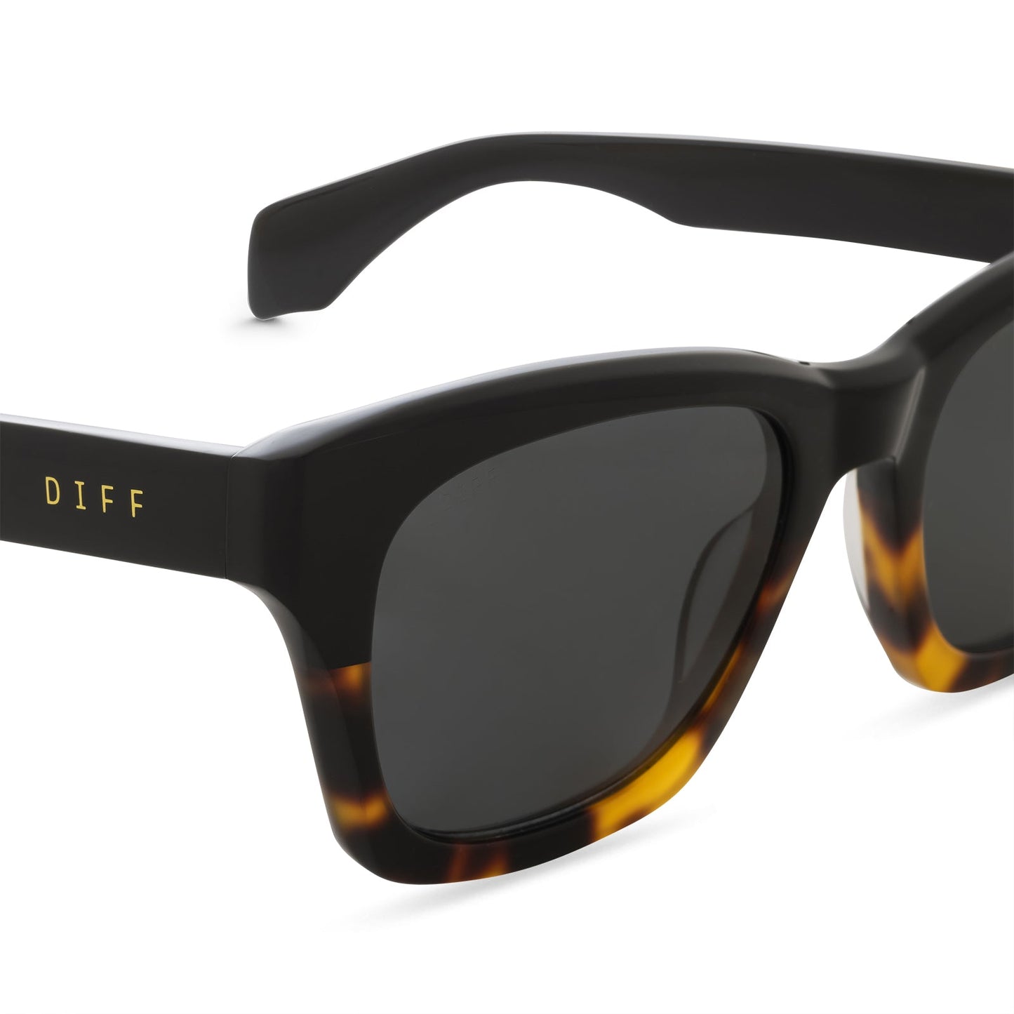 DEAN - BLACK TORTOISE + GREY POLARIZED SUNGLASSES