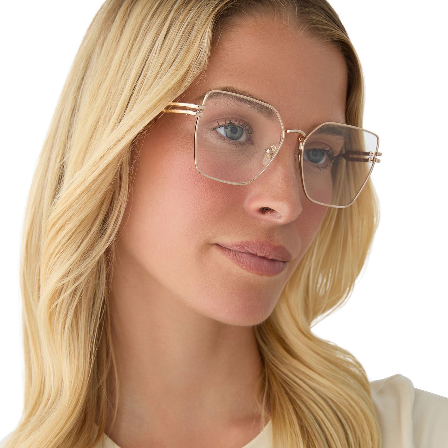 BONNIE - GOLD + PRESCRIPTION GLASSES