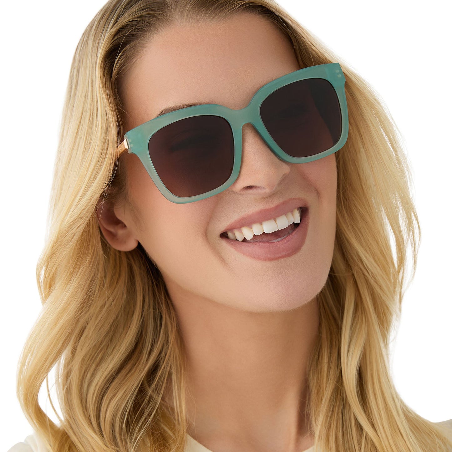 BELLA - AQUATIC AWE + BROWN GRADIENT + POLARIZED SUNGLASSES