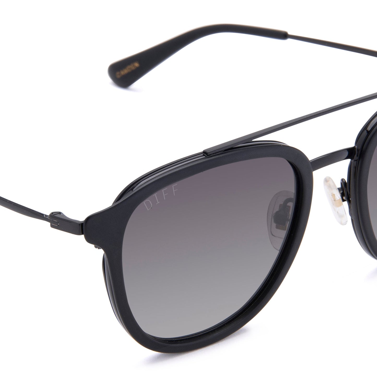 CAMDEN - MATTE BLACK + GREY GRADIENT POLARIZED SUNGLASSES