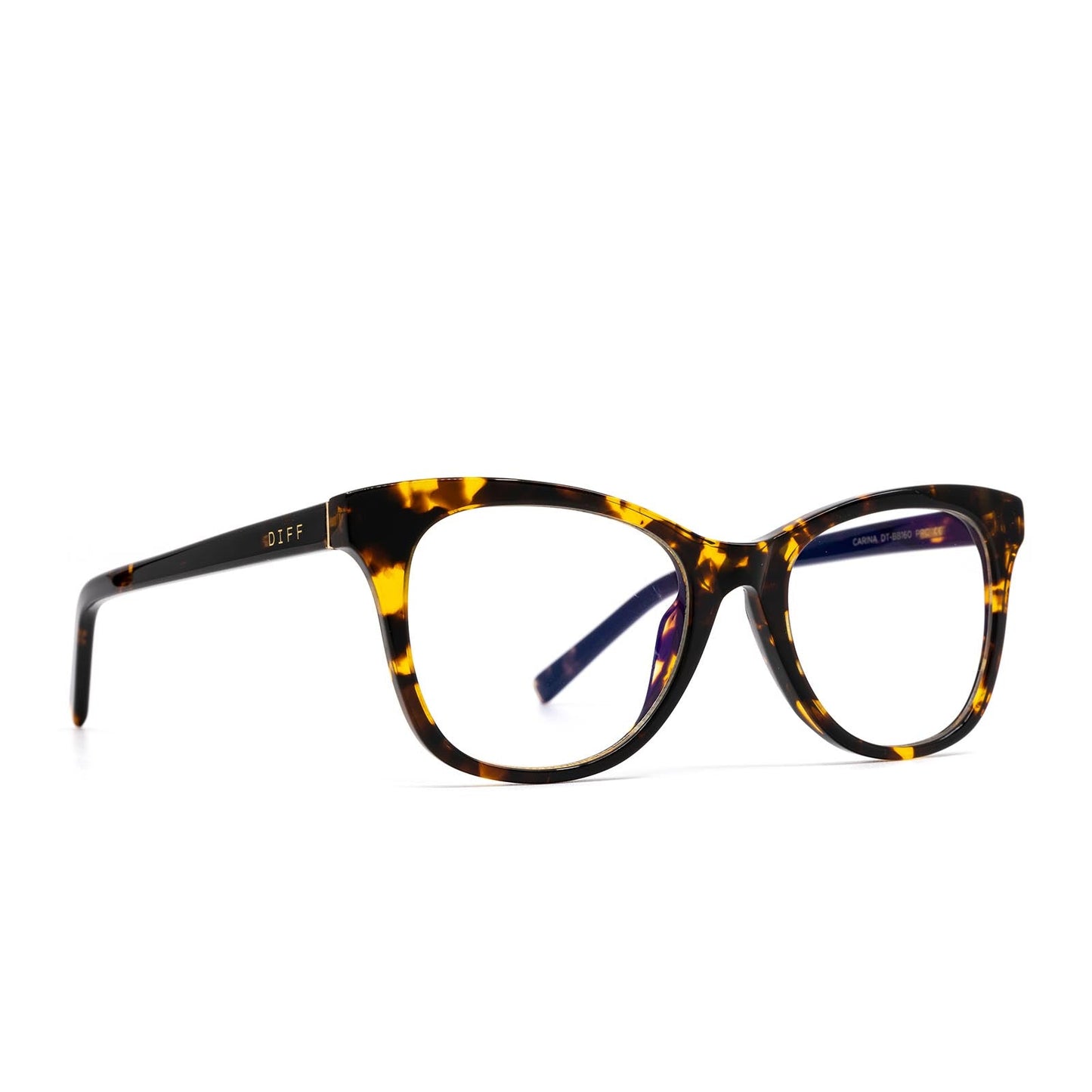 CARINA - DARK TORTOISE + BLUE LIGHT TECHNOLOGY GLASSES