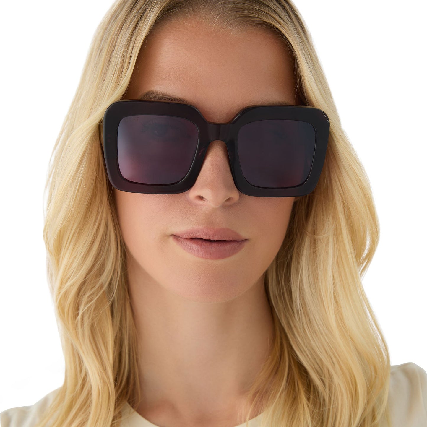 CHARISE - AUBERGINE + AUBERGINE W SILVER FLASH SUNGLASSES