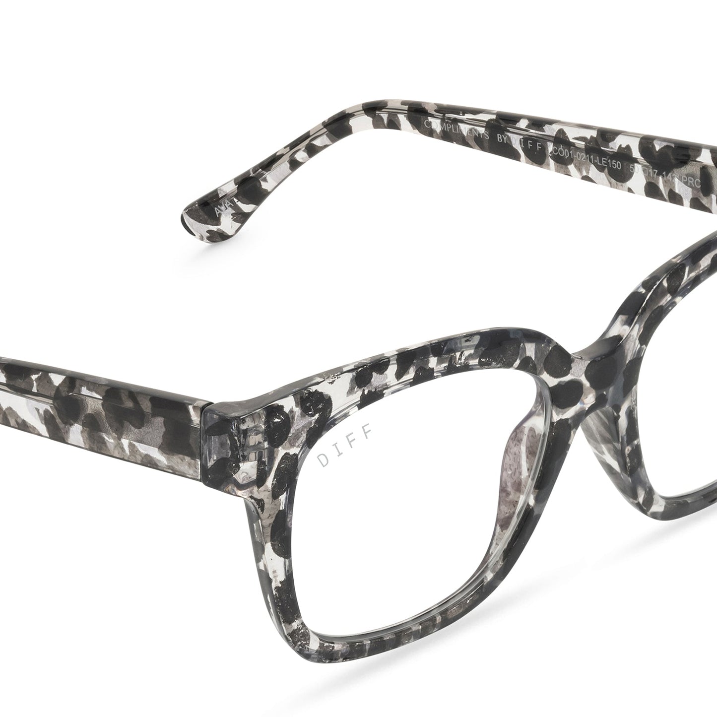 AVA - CLEAR LEOPARD  + BLUE LIGHT READERS