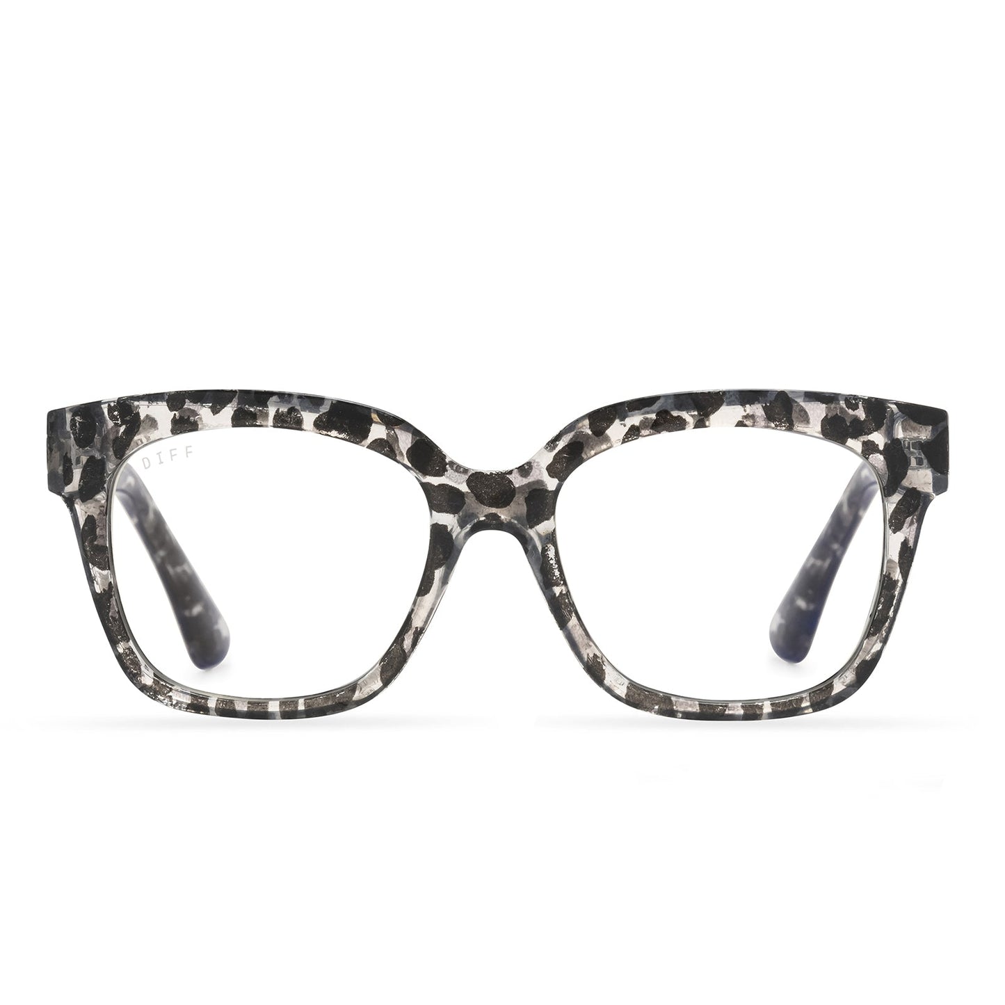 AVA - CLEAR LEOPARD  + BLUE LIGHT READERS